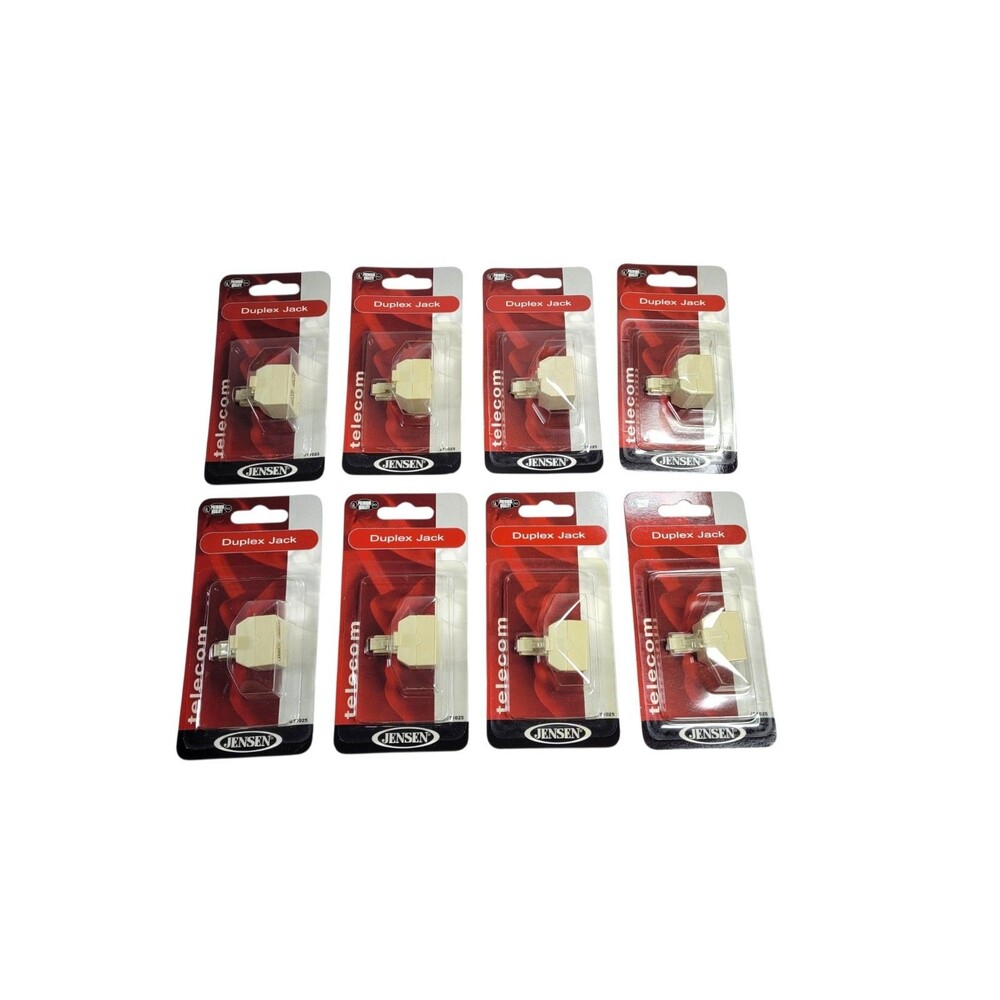 Jensen Home Telephone Landline Duplex Jack Splitter Adapter Lot of 8